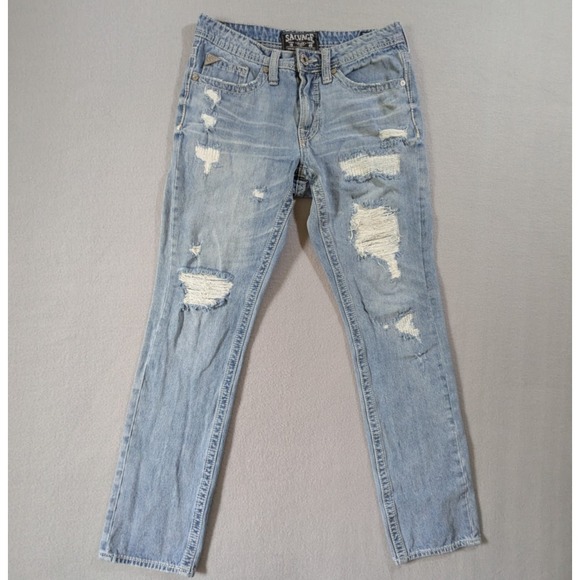 Salvage Supply Havoc Jeans Men's 30x33 Slim Fit Thrashed Distressed Faded - Picture 1 of 16